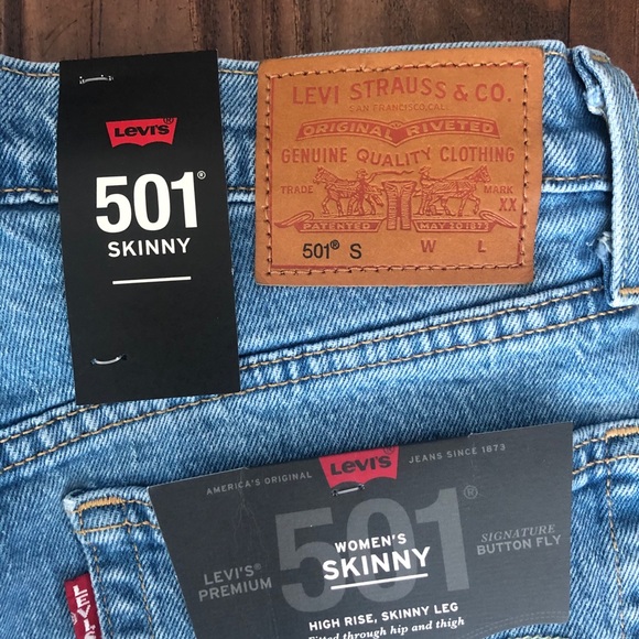 LEVI’S 501 Skinny Jeans - Picture 2 of 8
